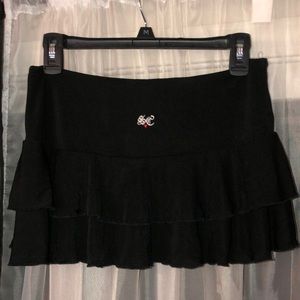 SoCal by No Fear black ruffle mini skirt